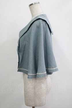 画像2: Kurumi Collaboration / マリンアカデミアケープ M サックス H-25-11-19-033-GO-JA-NS-ZH