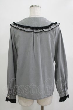 画像3: Amavel / ギンガムチェックフリルブラウス Free ブラック H-25-11-19-034-CA-BL-NS-ZH