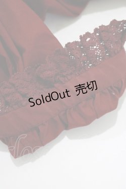 画像4: Victorian maiden / レースリボン付スタンドカラーブラウス Free ボルドー H-25-11-19-036-CL-BL-NS-ZH