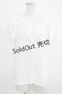 axes femme kawaii / フリリーブラウス M オフ H-25-11-19-037-AX-BL-NS-ZH