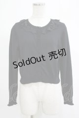 m petit by misako / TT*AOKフリルニットCD S ブラック H-25-11-19-038-LO-TO-NS-ZH