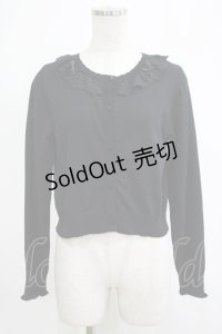 m petit by misako / TT*AOKフリルニットCD S ブラック H-25-11-19-038-LO-TO-NS-ZH