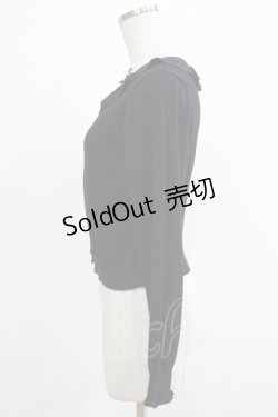 画像2: m petit by misako / TT*AOKフリルニットCD S ブラック H-25-11-19-038-LO-TO-NS-ZH