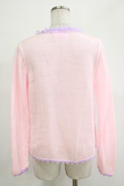 画像3: Nile Perch / ハートポケットニットカーディガン Free ピンク H-25-11-19-039-LO-TO-NS-ZH