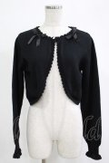 m petit by misako / AM*リボンニットボレロ M ブラック H-25-11-19-040-LO-TO-NS-ZH