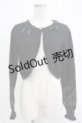 m petit by misako / AM*リボンニットボレロ M ブラック H-25-11-19-040-LO-TO-NS-ZH