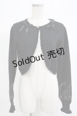 m petit by misako / AM*リボンニットボレロ M ブラック H-25-11-19-040-LO-TO-NS-ZH