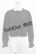 m petit by misako / AM バラレースニットカーディガン S ブラック H-25-11-19-042-LO-TO-NS-ZH