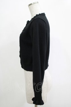 画像2: m petit by misako / AM バラレースニットカーディガン S ブラック H-25-11-19-042-LO-TO-NS-ZH