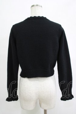 画像3: m petit by misako / AM バラレースニットカーディガン S ブラック H-25-11-19-042-LO-TO-NS-ZH