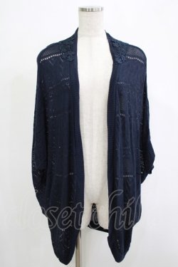 画像1: axes femme / ドルマンボレロ M ネイビー H-25-11-19-043-AX-TO-NS-ZH