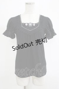 axes femme / ヨーク切替トップス M ブラック H-25-11-19-044-AX-TO-NS-ZH