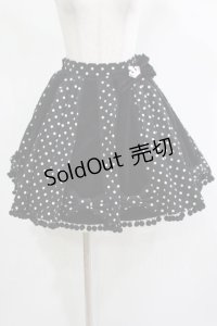 Angelic Pretty / 別珍ドットスカート Free ブラック H-25-11-19-004-AP-SK-NS-ZH