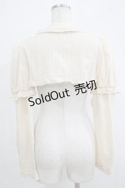 画像3: DearMyLove / いばらの薔薇デザインフリルブラウス M ホワイト H-25-11-19-048-EL-BL-NS-ZH