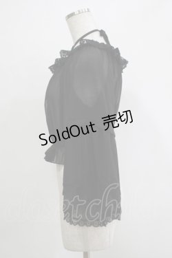 画像2: 月雁自制（海外ロリータブランド） / シフォンブラウス Free ブラック H-25-11-19-050-PU-BL-NS-ZH