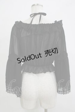 画像3: 月雁自制（海外ロリータブランド） / シフォンブラウス Free ブラック H-25-11-19-050-PU-BL-NS-ZH