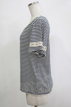 画像2: axes femme / ハシゴレース使いインナープルオーバー L オフ/ネイビー H-25-11-19-052-AX-TO-NS-ZH