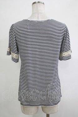 画像3: axes femme / ハシゴレース使いインナープルオーバー L オフ/ネイビー H-25-11-19-052-AX-TO-NS-ZH