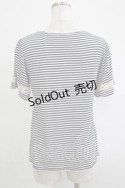 画像3: axes femme / ハシゴレース使いインナープルオーバー L オフ/ネイビー H-25-11-19-052-AX-TO-NS-ZH