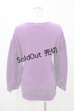 画像2: Emily Temple cute / リボンスリーブカットソー  パープル H-25-11-19-1037-ET-TO-KB-ZH