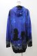 画像2: NieR Clothing / 総柄ZIPパーカー  青 H-25-11-19-1040-PU-TO-KB-ZH (2)