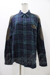 MILKBOY / CHECKED SHIRTS  グリーン H-25-11-19-1044-MB-BL-KB-ZH