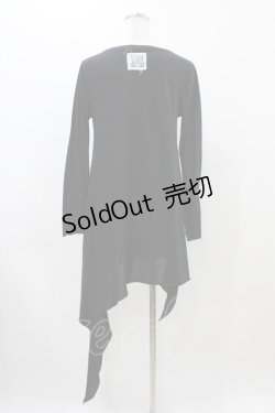 画像2: STIGMATA / アシメロングカットソー  ブラック H-25-11-19-1045-GO-TO-KB-ZH