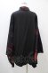 画像2: NieR Clothing / 着物風袖ブロッキングシャツ  ブラック H-25-11-19-1047-PU-BL-KB-ZH (2)