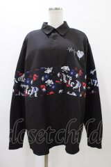 NieR Clothing / ブロッキングプルオーバーシャツ  ブラック H-25-11-19-1049-PU-BL-KB-ZH