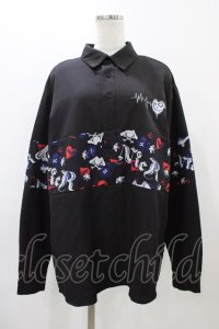 NieR Clothing / ブロッキングプルオーバーシャツ  ブラック H-25-11-19-1049-PU-BL-KB-ZH