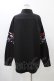 画像2: NieR Clothing / ブロッキングプルオーバーシャツ  ブラック H-25-11-19-1049-PU-BL-KB-ZH (2)