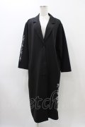 NieR Clothing / 刺繍ロングジャケット  ブラック H-25-11-19-1050-PU-JA-KB-ZH