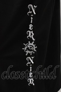 画像3: NieR Clothing / 刺繍ロングジャケット  ブラック H-25-11-19-1050-PU-JA-KB-ZH