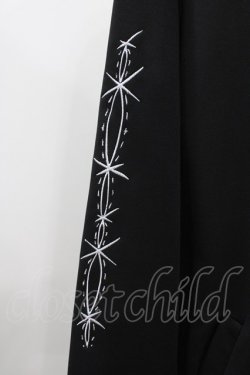 画像4: NieR Clothing / 刺繍ロングジャケット  ブラック H-25-11-19-1050-PU-JA-KB-ZH