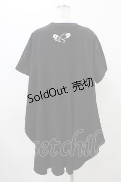 画像2: NieR Clothing / フィッシュテール風ロングT  黒 H-25-11-19-1051-PU-TO-KB-ZH