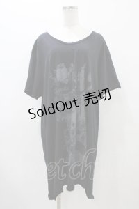 STIGMATA / プリントロングT  ブラック H-25-11-19-1052-GO-TO-KB-ZH