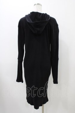 画像2: NieR Clothing / リブロングパーカー  ブラック H-25-11-19-1053-PU-TO-KB-ZH