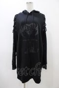NieR Clothing / レースアッププルパーカー  ブラック H-25-11-19-1054-PU-TO-KB-ZH