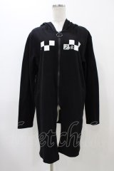 NieR Clothing / プリントZIPパーカー  ブラック H-25-11-19-1055-PU-TO-KB-ZH
