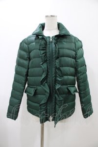 Jane Marple / フロントフリルダウンジャケット M グリーン H-25-11-19-1009-JM-JA-ET-ZH