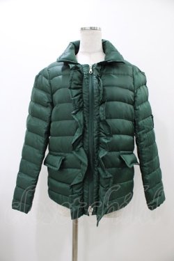 画像1: Jane Marple / フロントフリルダウンジャケット M グリーン H-25-11-19-1009-JM-JA-ET-ZH