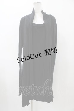 画像1: alice auaa / コットンニットロングワンピース 1（メンズサイズ） ブラック H-25-11-19-1010-AA-OP-KB-ZH