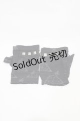 h.NAOTO / フィンガーレスグローブ  ブラック H-25-11-19-1002-HN-ZA-KB-ZH