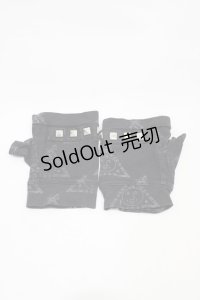 h.NAOTO / フィンガーレスグローブ  ブラック H-25-11-19-1002-HN-ZA-KB-ZH