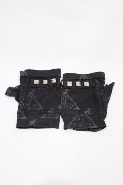 画像1: h.NAOTO / フィンガーレスグローブ  ブラック H-25-11-19-1002-HN-ZA-KB-ZH