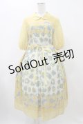 Jane Marple / Chromos bouquetのガーデンドレス  イエロー H-25-11-19-1013-JM-OP-KB-ZH