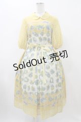 Jane Marple / Chromos bouquetのガーデンドレス  イエロー H-25-11-19-1013-JM-OP-KB-ZH