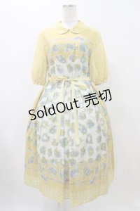 Jane Marple / Chromos bouquetのガーデンドレス  イエロー H-25-11-19-1013-JM-OP-KB-ZH