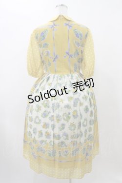 画像2: Jane Marple / Chromos bouquetのガーデンドレス  イエロー H-25-11-19-1013-JM-OP-KB-ZH