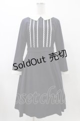 Jane Marple / ビンテージポプリンのドミトリードレス  ネイビー H-25-11-19-1014-JM-OP-KB-ZH